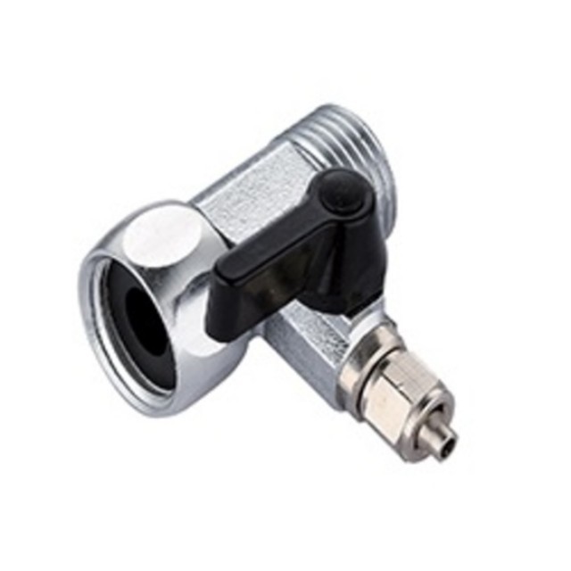 Узел подключения (адаптер-вентиль) 1/2"х3/8"х1/2"