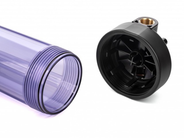 Корпус Гейзер 20BB с латунными вставками (прозрачный)