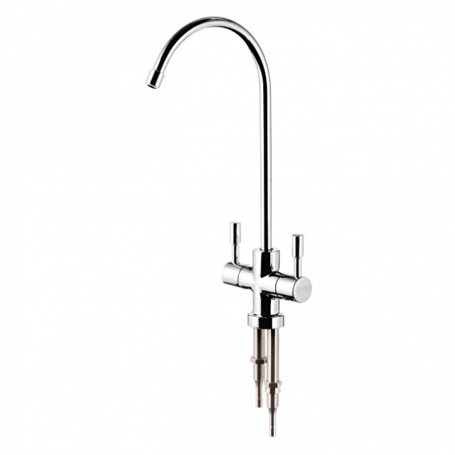 Кран для чистой воды двойной (хром)