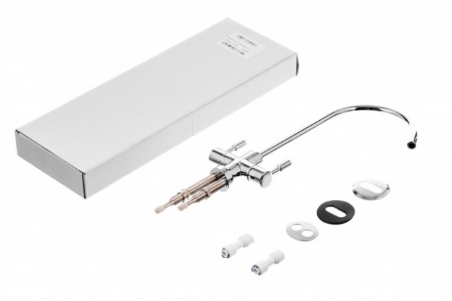 Кран для чистой воды двойной (хром)