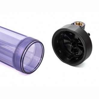 Корпус Гейзер 20BB с латунными вставками (прозрачный)